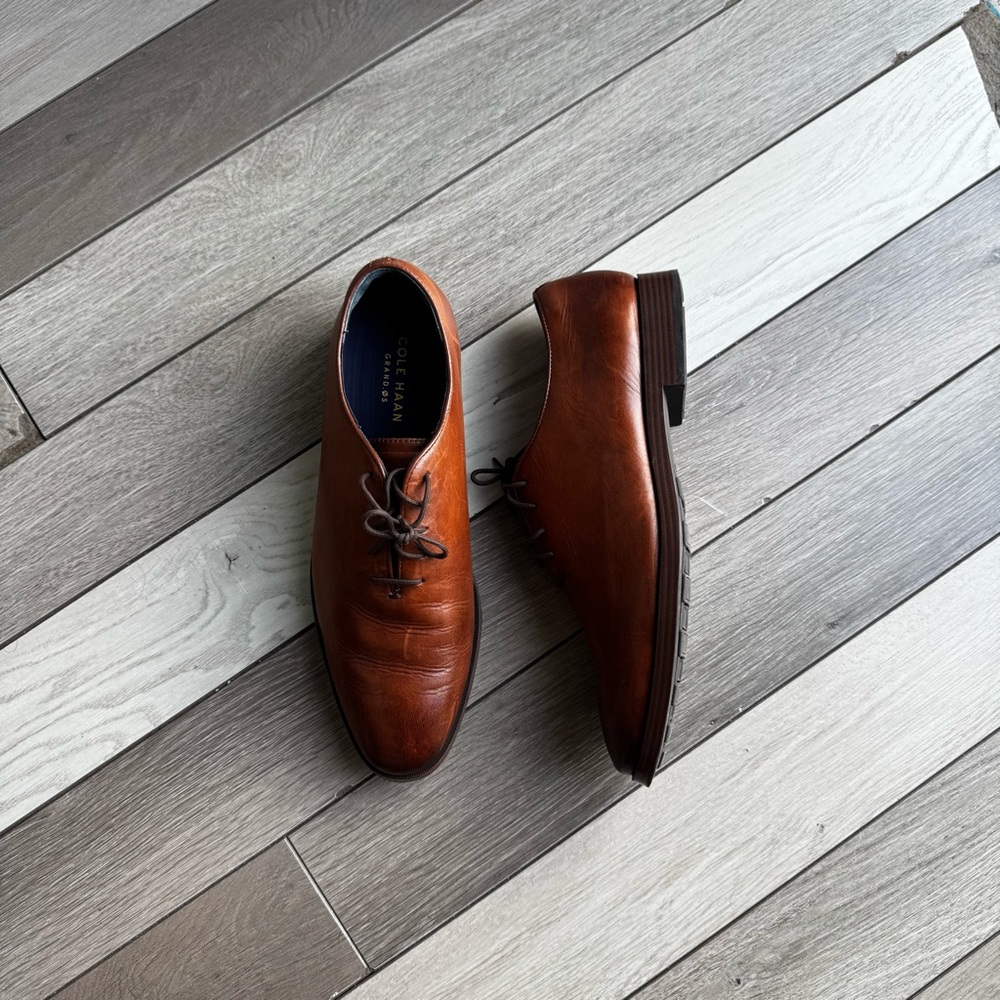 Cole Haan Brown Leather Oxfords